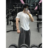 AIDASE  -  American Sle Fitn Training ort Sve T-irt Qui Dry Heavy oulder Sve Tight Muscle Slim Fit f Sve for Men aidase-shop