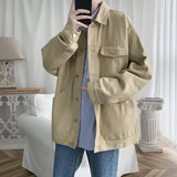 Aidase Mens Jeans Jackets And Coats Single Breasted Korean Version Slim Fit Denim Outwear M-3XL aidase-shop