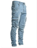AIDASE  -  New Stretch Denim Men's Side Pocket Slim Skinny Jeans aidase-shop
