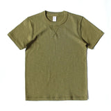 AIDASE  -  Heavy 300g Cotton T-shirt Men's Seamless Weaving Bamboo Cotton Short Sleeve Tee Tops Unisex Clean Fit Design Collar Undershirt aidase-shop