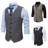 Aidase Single Breasted Vest Sportsman Vest Gilet Men Suits for Wedding Vests Men Skin Waistcoat Steampunk Full Men's Suit aidase-shop