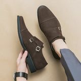 AIDASE  -  Men's Suede Shoes Europe America Anti-skid Flat Shoes Fashionable Loafers Soft Soled Business Dress Casual Leather Shoes 38-46 aidase-shop
