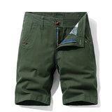 Aidase Men Summer Work Shorts Plus Size Shorts Sportswear Boys Pure Cotton Casual Short Pants Oversize Khaki Green Breeches Male Xxxl