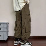 AIDASE  -  Mens Loose Fit Cargo Pants Hip Hop Streetwear Casual Sports Pants For All Seasons aidase-shop