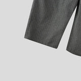 AIDASE  -  Men Striped Pants Lace Up Joggers Loose Casual Straight Trousers Men Streetwear 2025 Fashion Leisure Male Long Pants aidase-shop