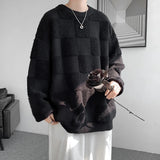 Aidase Fashion Mens Sweaters Woolen Streetwear Knitted Pullovers Size M-8XL aidase-shop