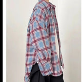 AIDASE  -  American Sle Plaid Long Sve irt Men Women Casual Loose All Match Worn Long Sve Cheered irt Coat Spring Autumn aidase-shop