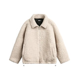Aidase Quilted Jacket Mens Winter Retro Casual Streetwear Loose Drawstring Hem Long Sleeve Lapel Padded Jacket Men aidase-shop