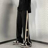 Aidase Y2K Star Sweatpants Men Black Sports Pants Wide Leg Trousers Male Japanese Streetwear Hip Hop Graphic Loose Casual aidase-shop