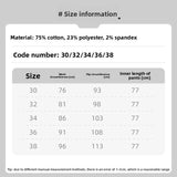AIDASE  -  Men's Trendy Distressed Jeans Heavy Ripped Slim Fit Denim Pants Paint Splatter Street Fashion Trousers Trendy Distressed Jeans aidase-shop