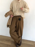 Aidase Japanese Vintage Shirts Men Women Harajuku Striped Loose Cardigan Coat Spring Autumn Thin Cargo Long Sleeves Casual Unisex Tops aidase-shop