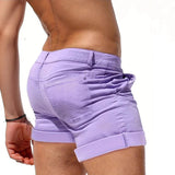 AIDASE  -  Men's Tight Denim Shorts, Summer Sexy Casual Elasticated Shorts, Suitable for Beach Vacations or Daily Wear Shorts for Men aidase-shop