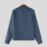 AIDASE  -  Men Jackets Solid Color Corduroy Long Sleeve Button Coats Men Streetwear Spring Autumn Fashion Casual Male Jackets S-5XL aidase-shop