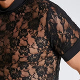 AIDASE  -  Sports Muscle Slim Elastic Mesh T Shirts Mens Sexy Hollow Out See Through Breathable Top Men Summer Stylish Short Sleeve T-shirt aidase-shop