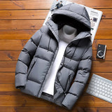 AIDASE  -  Men's Winter Jacket Thickened down Cotton Padded Coat Fashionable Korean Style Casual Hooded Winter Clothes Trendy Brand aidase-shop