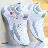 AIDASE  -  Men's Spring Summer New High Top Running Basketball Shoes Waterproof Leather Surface Breathable Sports Shoes Rubber Sole aidase-shop