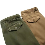 AIDASE  -  American Vintage Men Cargo Pants Distress Scratch Washed Cotton Straight Pants Trousers Spring Autumn Heavy Weight Casual Pant aidase-shop