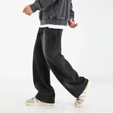 AIDASE  -  Men's Segmentation Design To Do Old Washed Jeans, Autumn and Winter American Fashion  Loose Retro Straight Leg Wide Leg Pants aidase-shop