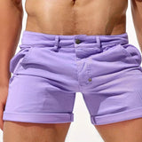 AIDASE  -  Men's Tight Denim Shorts, Summer Sexy Casual Elasticated Shorts, Suitable for Beach Vacations or Daily Wear Shorts for Men aidase-shop