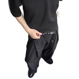AIDASE  -  Men's A- Line West Pants Double Pleat Drapey Feel Casual Floor-Length Summer 2025 Loose Fit Design Sensation Knife Edge Pleats aidase-shop