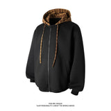 Aidase Plaid Splicing Hooded Cardigan Jacket Men 2025 New Japanese Streetwear Loose Casual Jacket Couple Hoodie Male Outerwear