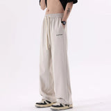 AIDASE  -  Ice Silk Men Casual Pants Loose Summer Thin Quick Drying Sports Solid Casual Draping Wide Leg Pants Preppy Hip Hop Trousers aidase-shop