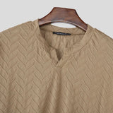 AIDASE  -  Men T Shirt Solid Color V Neck Long Sleeve Loose Fashion Casual Male Tee Tops Streetwear Korean Style Men Clothing S-5XL aidase-shop