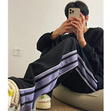 AIDASE  -  Trendy Youth Straight Leg Fce Lined Wide Leg Casual Pants Autumn Winter Hip Hop American Sle Long Trousers for Men aidase-shop