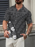 AIDASE  -  Summer new casual trend simple plant pattern short sleeve shirt aidase-shop