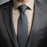 AIDASE  -  British Style Fashion TR Fabric Plaid Neck Ties For Men Formal Brown Khaki Wool Clip Tie Luxury Soft Free Knot Lazy-tie Cravat aidase-shop