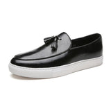 AIDASE  -  Zapatos De Hombre Loafers Men's Tassel Slip-On Comfortable Men Leather Shoes Casual Shoes Fashion Oxford Shoes Large Size 38-47 aidase-shop