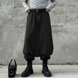 AIDASE  -  Men Pants Solid Color Elastic Waist Joggers Loose Trousers Men Streetwear Fashion Casual Male Drop-crotch Pants S-5XL aidase-shop