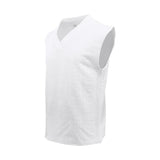AIDASE  -  T jacquard knitted suit men's loose sleeveless T-shirt short Men's jacquard knit suit aidase-shop