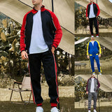 AIDASE  -  3 Piece Suits For Men Slim Fit Long Sleeved Zip Sports Men Color Fashion Casual Winter Men Suit Tuxedo 68 Men'S Matching Sets aidase-shop