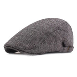 Aidase Men Retro Herringbone Grid Newsboy Caps British Painters Hats Spring and Summer Adjustable Flat Cap Hip Hop Berets aidase-shop