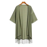 AIDASE  -  New Summer Men's Tulum Holiday Casual Cardigan Beach Tassel Sun Protection Clothing Men aidase-shop