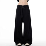 AIDASE  -  American Fashion Brand High-end Draped Trousers for Men and Women Retro Belt Loose Versatile Straight Casual Pants aidase-shop