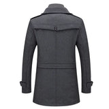 Aidase Men's Fashion Warm Autumn&Winter Jackets Trench Herrenmantel Coat for Men Double Collar Coat Jackets Mens Windproof Coats aidase-shop