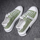 Aidase New Arrival Canvas Shoes Summer Breathable Comfortable Men Sneakers Casual Walking Flats Lace-up Fashion Man Vulcanized Shoes