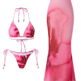 AIDASE  -  Sexy Three-piece Bikini Swimwear for Women Hot Spring Beach Fashionable And Advanced Elegant Underwear Set from Mainland Ch aidase-shop