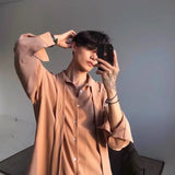 Aidase Japanese Fashion High-end White Shirts Men Women Korean Version 2024 New Trendy Design Solid Color Handsome Long-sleeved Tops aidase-shop