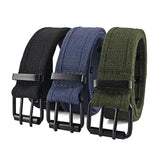 AIDASE  -  Men's Tactical Belt Double Row Needle Buckle Woven Women's Sports Outdoor Work Belt with Cargo Pants Jeans Belt Neut aidase-shop