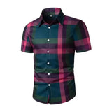 AIDASE  -  Classic Simple Geometric Lines Digital Printing Men's Business Summer Wide Loose Shoulder Short Sleeve aidase-shop