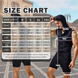 AIDASE  -  New Mens Sexy Front Button Hooded Jumpsuit Fitness Rompers Home Lounge One-piece Pajamas Male Vest Bodysuit Sleepwear Sportwear aidase-shop