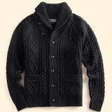 AIDASE  -  Autumn Winter New Trendy Sweaters Classic Retro Maillard Pullover Heavyweight Thickened Green Fruit Collar Versatile Cardigan aidase-shop