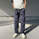 Aidase Mens Casual Pleated Straight Pants Genderless 2024 Summer New Arrival Fashion Personalized Solid Color Versatile Pants Unisex aidase-shop