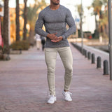AIDASE  -  Spring Autumn Male Solid Color Slim Cargo Pants Homme Casual Fashion Simple All-match Pencil Trousers Sweatpants Men's Clothing aidase-shop