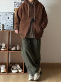 Aidase Retro Casual Pants Men Women INS Loose Solid Color Wide-leg Trousers Japanese Oversize Cotton Harem Pants Spring Autumn Unisex aidase-shop