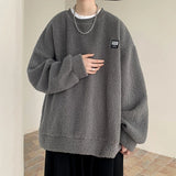 Aidase Autumn New Solid Hoodie Men Harajuku Fashion Casual Oversized Hoodies Korean Man Harajuku Crewneck Hoodie 5XL aidase-shop