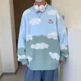 AIDASE  -  Soft Thickened Men's Knitted Sweater Winter Casual Loose Crew Neck Pullover Autumn Winter Ins Hong Kong Style Japanese System Ou aidase-shop